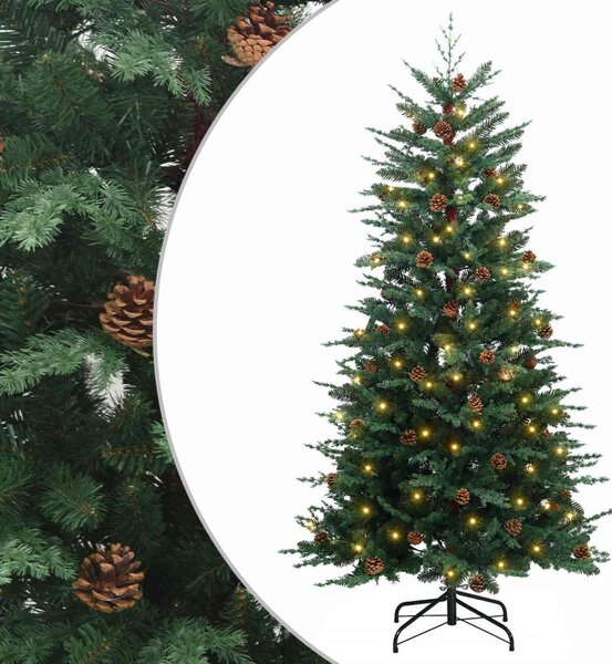 Műanyag Hajtogatós Karácsonyfa 150 cm 150 LED Meleg fehér