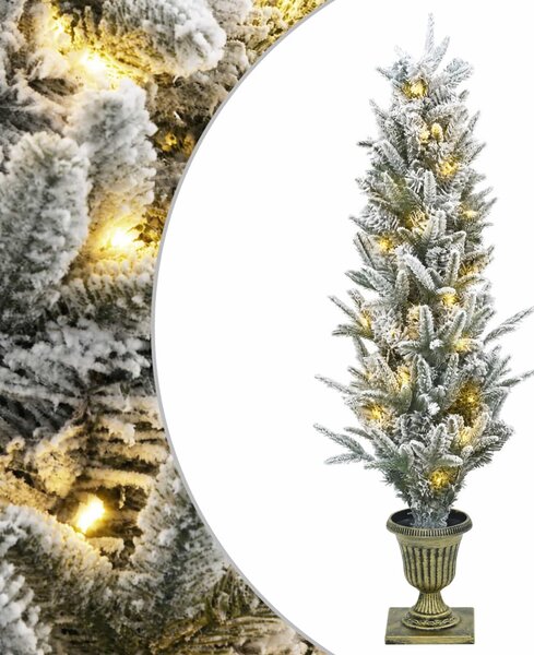Mini Karácsonyfa 120 cm 100 LED Meleg fehér PVC és PE