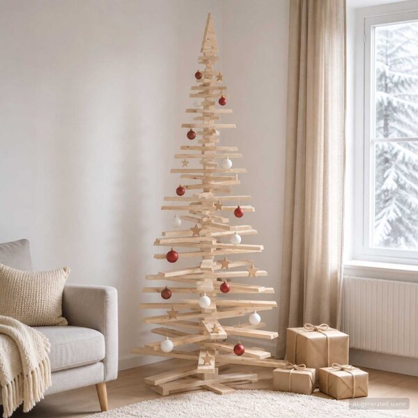 Fából készült Karácsonyfa KOTKA 240 cm Tömör Fenyőfa