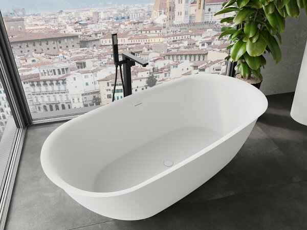 Mexen Siena szabadon álló kád konglomerátumból 170 x 80 cm, fehér matt - 57291708000