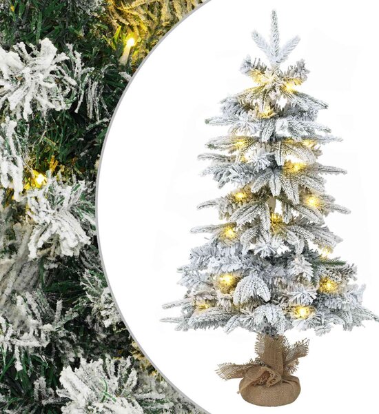 Mini Karácsonyfa 90 cm 50 LED Meleg fehér PVC és PE