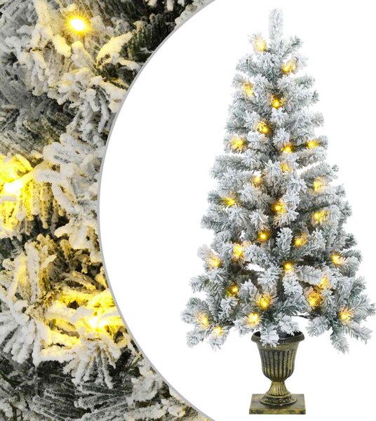 Mini havas karácsonyfa 120 cm 100 LED Meleg fehér PVC