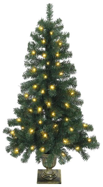 Mini Karácsonyfa 120 cm 100 LED Meleg fehér PVC Zöld