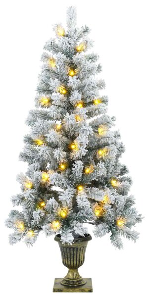 Mini havas karácsonyfa 120 cm 100 LED Meleg fehér PVC