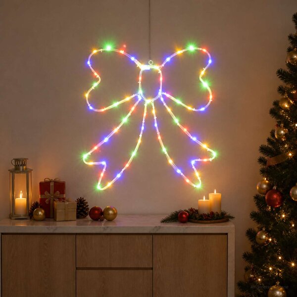 LED fénykábel masni LOVIISA 70 LED Többszínű 50 x 51 cm