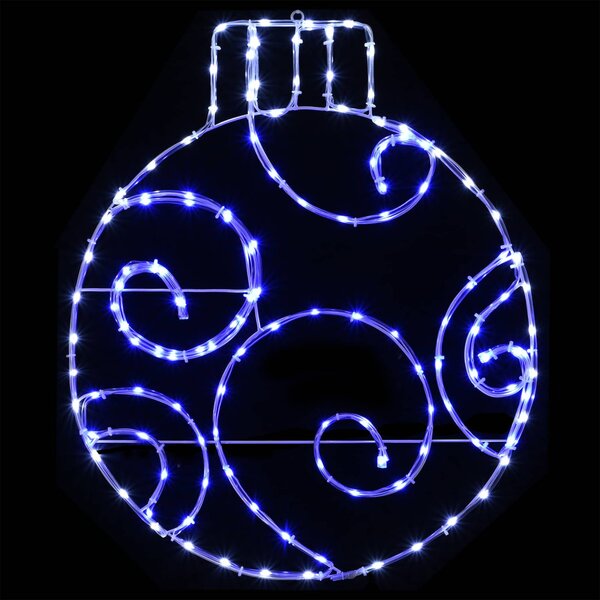 LED-es világító karácsonyi gömb LOVIISA 160 LED Kék 55 x 65 cm