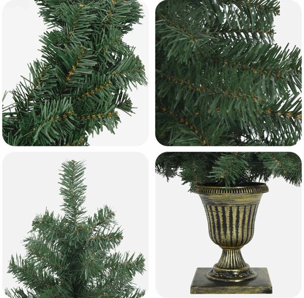 Mini karácsonyfa szett 120 cm PVC Zöld