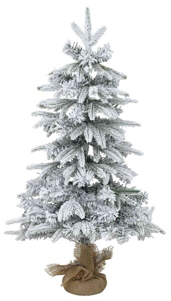 Mini Karácsonyfa 90 cm PVC és PE Zöld és Fehér