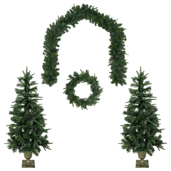 Mini Karácsonyfa 120 cm PVC és PE Zöld