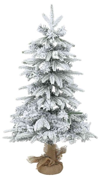 Mini Karácsonyfa 45 cm PVC és PE Zöld és Fehér