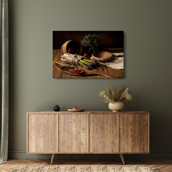 Spárga az asztalon képe (90x60 cm)
