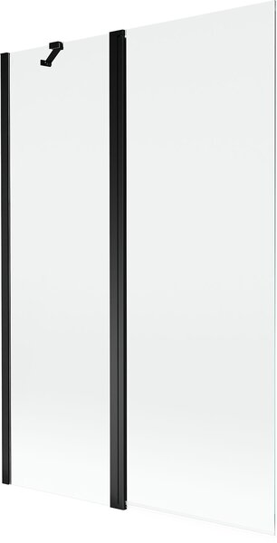 Mexen Mist 2-szárnyú zuhanyfal, 120 x 150 cm, átlátszó, fekete - 8A9-120-011-70-00