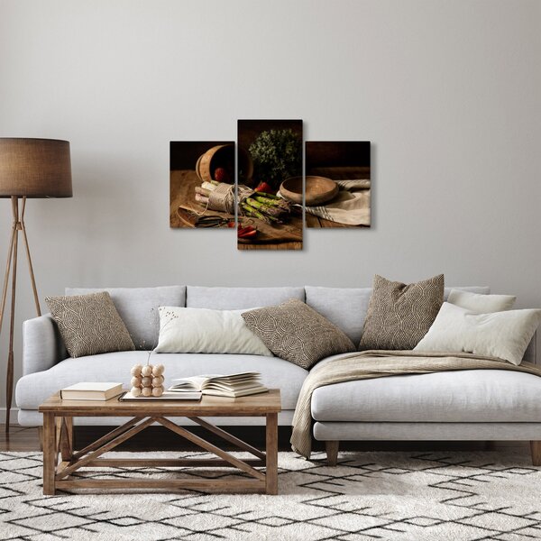 Spárga az asztalon képe (90x60 cm)