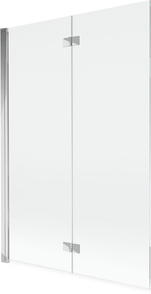 Mexen Mist 2 szárnyú bal fürdőkádparaván 120 x 150 cm, átlátszó, króm - 8A9-120-002-01-00-L