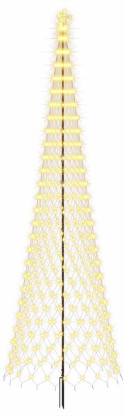 LED Karácsonyi Fenyő 500 cm 550 LED Meleg fehér Vas Fekete