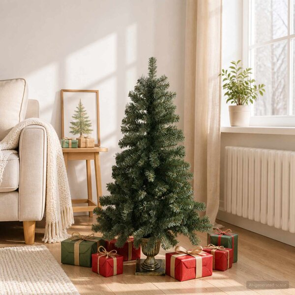 Mini Karácsonyfa 120 cm PVC Zöld