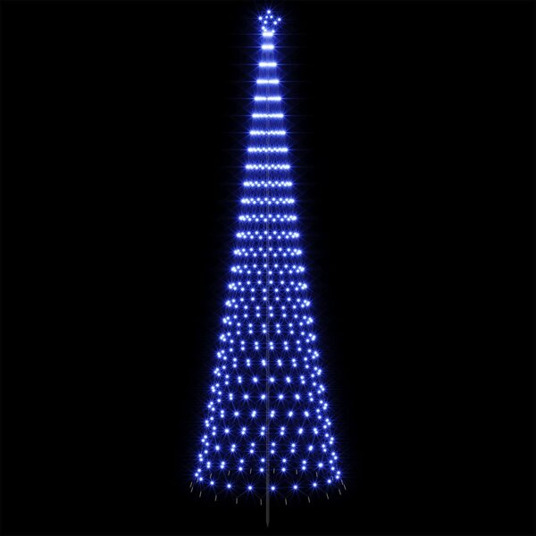 LED Karácsonyi Fenyő 500 cm 550 LED Kék Vas Fekete