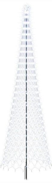 LED Karácsonyi Fenyő 500 cm 550 LED Hideg fehér Vas Fekete