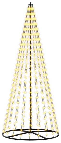 LED Karácsonyi Fenyő 235 cm 500 LED Meleg fehér Vas Fekete