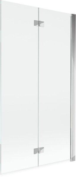Mexen Mist 2-szárnyú, jobb oldali fürdőszobai paraván 100 x 150 cm, átlátszó, króm - 8A9-100-002-01-00-P