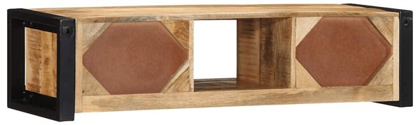 TV szekrény 100x30x25 cm tömör durva fa Mango