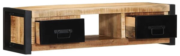 TV szekrény 100x30x25 cm tömör durva fa Mango