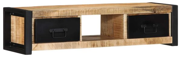 TV szekrény 100x30x25 cm tömör durva fa Mango