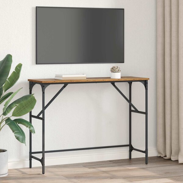 Konzolasztal Öreg fa 100 x 32 x 75 cm Szerelt Fa