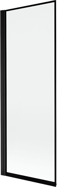 Mexen Mist 1-szárnyú fürdőszobai paraván bal oldali 70 x 150 cm, fekete keret, fekete - 8A9-070-001-70-70-L