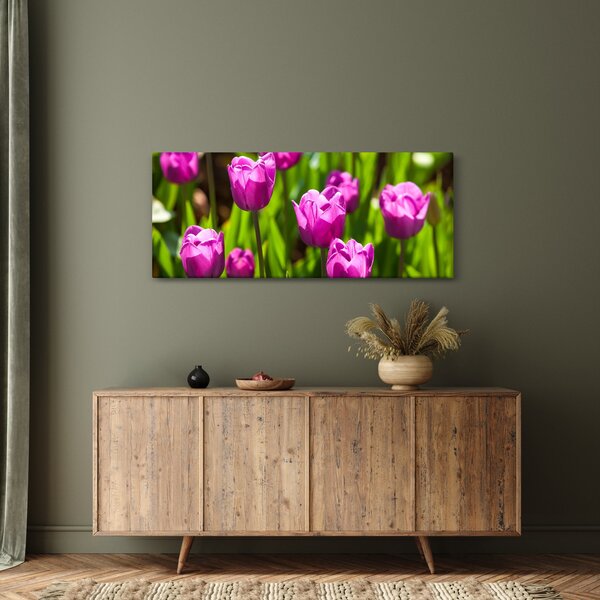 Tulipánok a réten képe (120x50 cm)