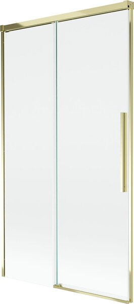 Mexen Rox 2-szárnyas eltolható fürdőkádparaván 100 x 150 cm, átlátszó, arany - 8C9-100-001-50-00