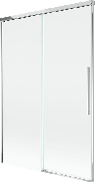 Mexen Rox 2-szárnyú toló fürdőkádparaván, 120 x 150 cm, átlátszó, króm - 8C9-120-001-01-00