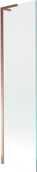 Mexen Next L kádparaván 1-szárnyú 50 x 150 cm, átlátszó, rózsaarany - 895-050-000-03-00-60