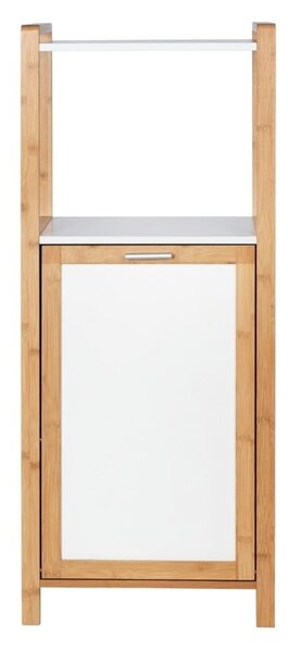 Fehér-natúr színű bambusz fürdőszobai polcos állvány 40x95 cm Finja – Wenko
