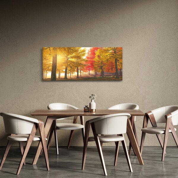 Őszi fák képe (120x50 cm)