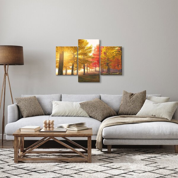 Őszi fák képe (90x60 cm)
