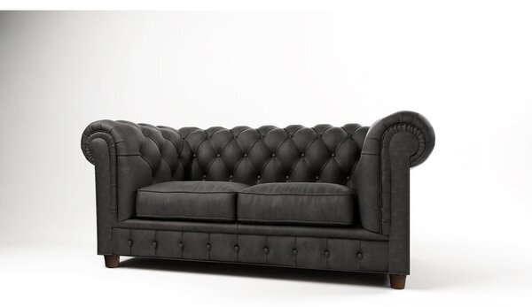 Antracitszürke bársony kanapé 178 cm Cambridge – Ropez