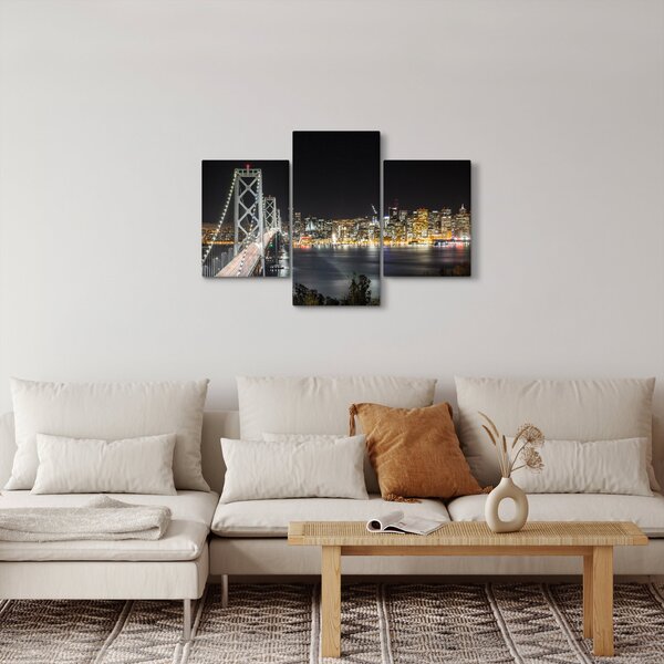 A Brooklyn-híd és a New York-i kép (90x60 cm)