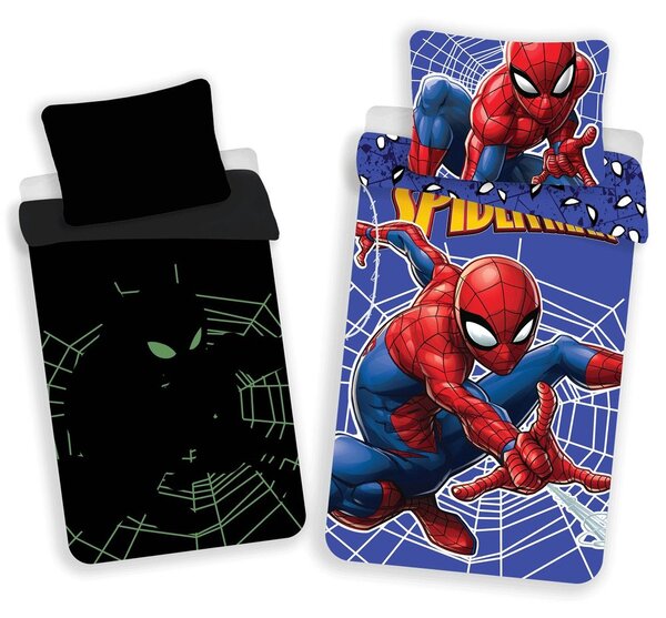 Jerry Fabrics Világító ágyneműhuzat Spiderman - Spiderman | 140 x 200 cm / 70 x 90 cm