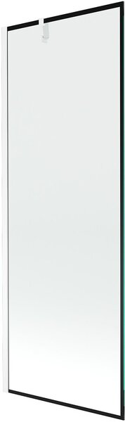 Mexen Next 1-szárnyú zuhanyfal 70 x 150 cm, fekete keret, fehér - 895-070-000-00-70-20