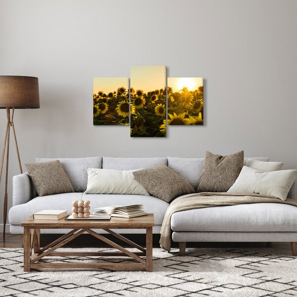 A napraforgó mező képe (90x60 cm)