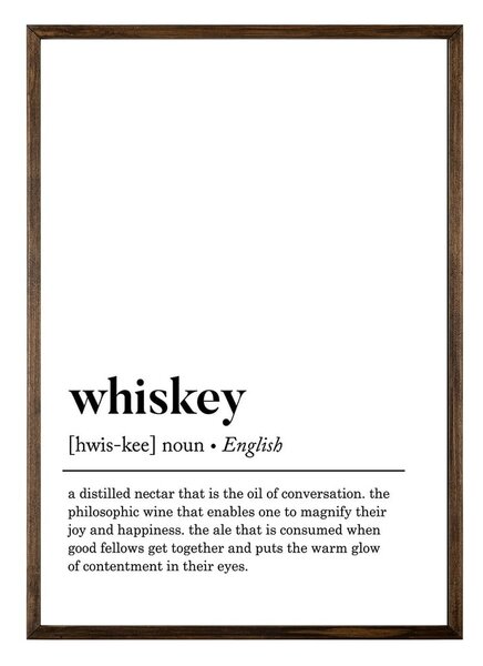 Poszter 50x70 cm Whiskey – Wallity