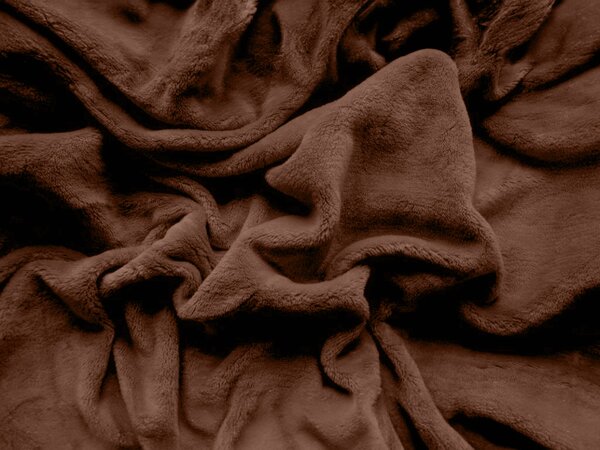Mikroplüss lepedő SOFT BRONE 90x200 cm barna