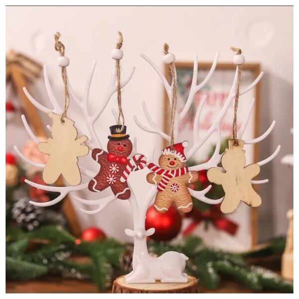 Karácsonyi fa díszek készlete GINGERBREAD, 12 db