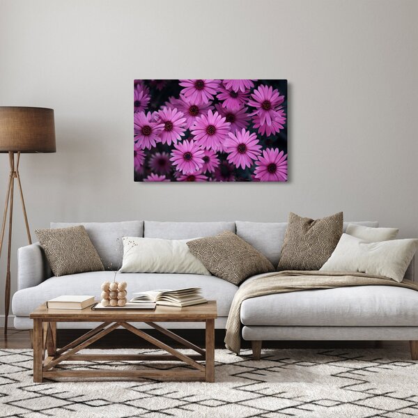 Rózsaszín virágok képe (90x60 cm)