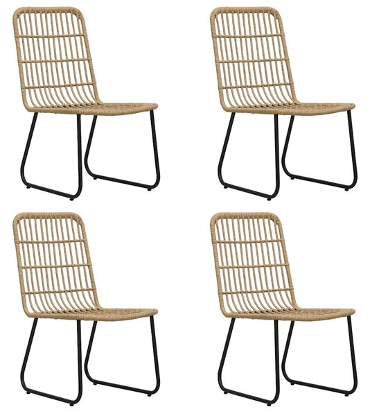 5 részes polyrattan és üveg kültéri étkezőgarnitúra