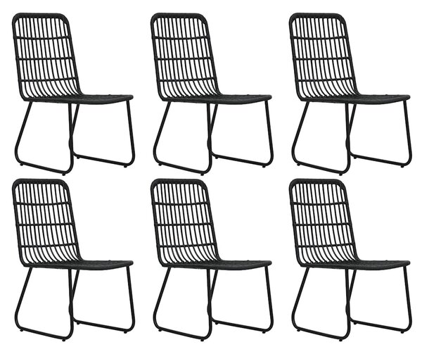 7 részes polyrattan és üveg kültéri étkezőgarnitúra