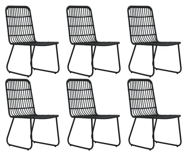 7 részes polyrattan és üveg kültéri étkezőgarnitúra