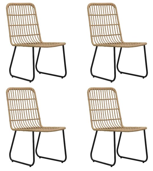 5 részes polyrattan és üveg kültéri étkezőgarnitúra