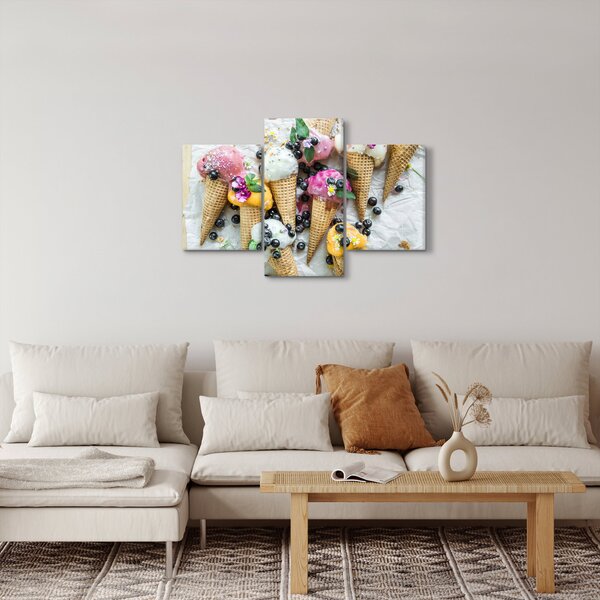 Fagylaltok képe (90x60 cm)